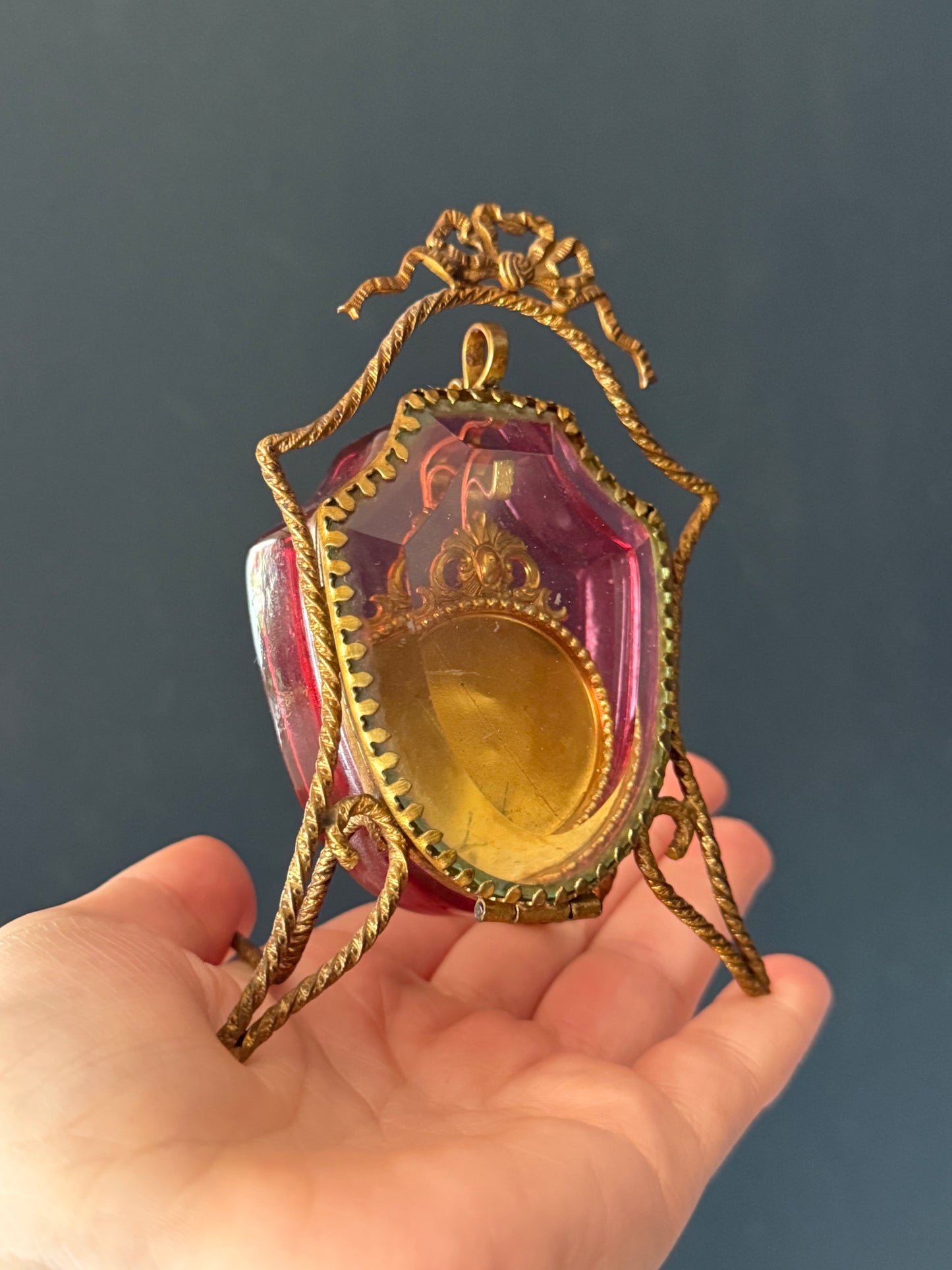 French Antique Pocket Watch Casket (RARE)