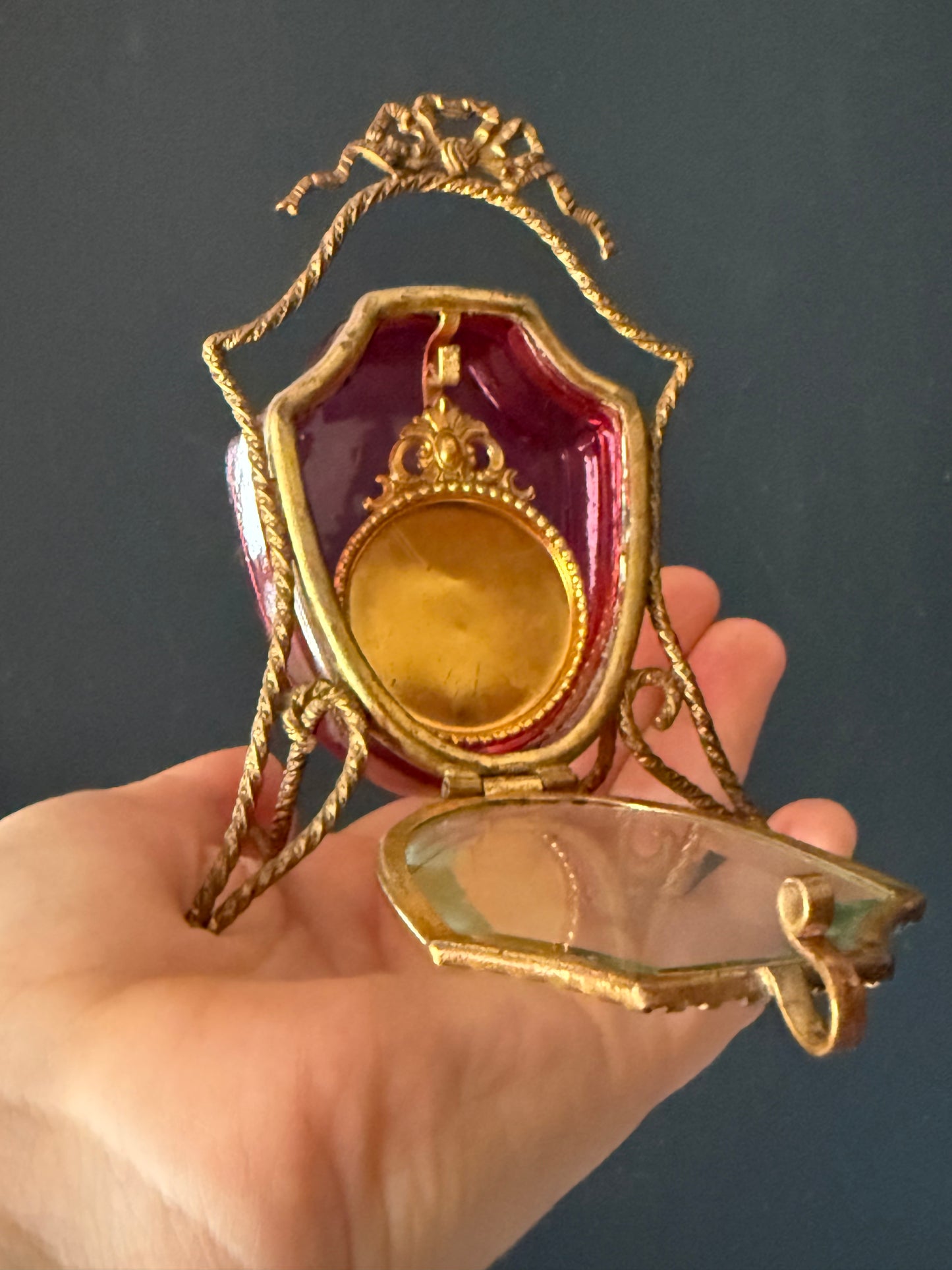 French Antique Pocket Watch Casket (RARE)