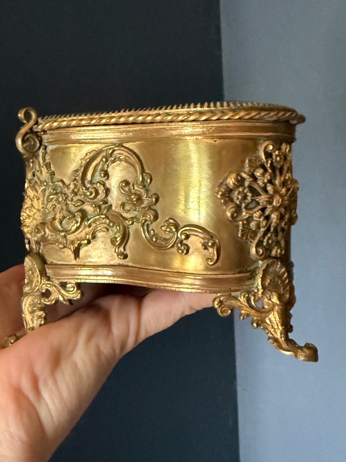 19th Century French Bronze Jewelry Casket (c.1880)