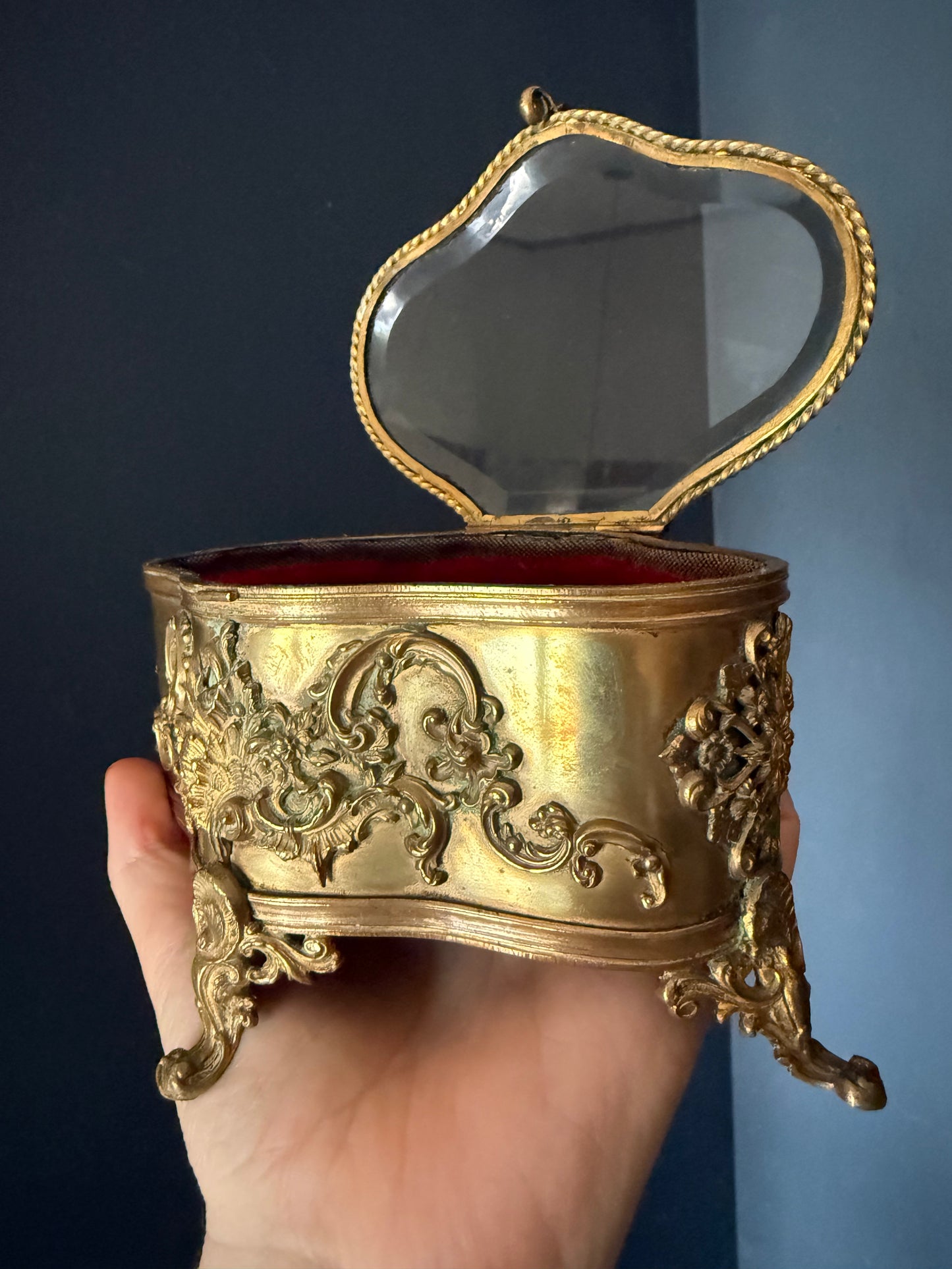 19th Century French Bronze Jewelry Casket (c.1880)