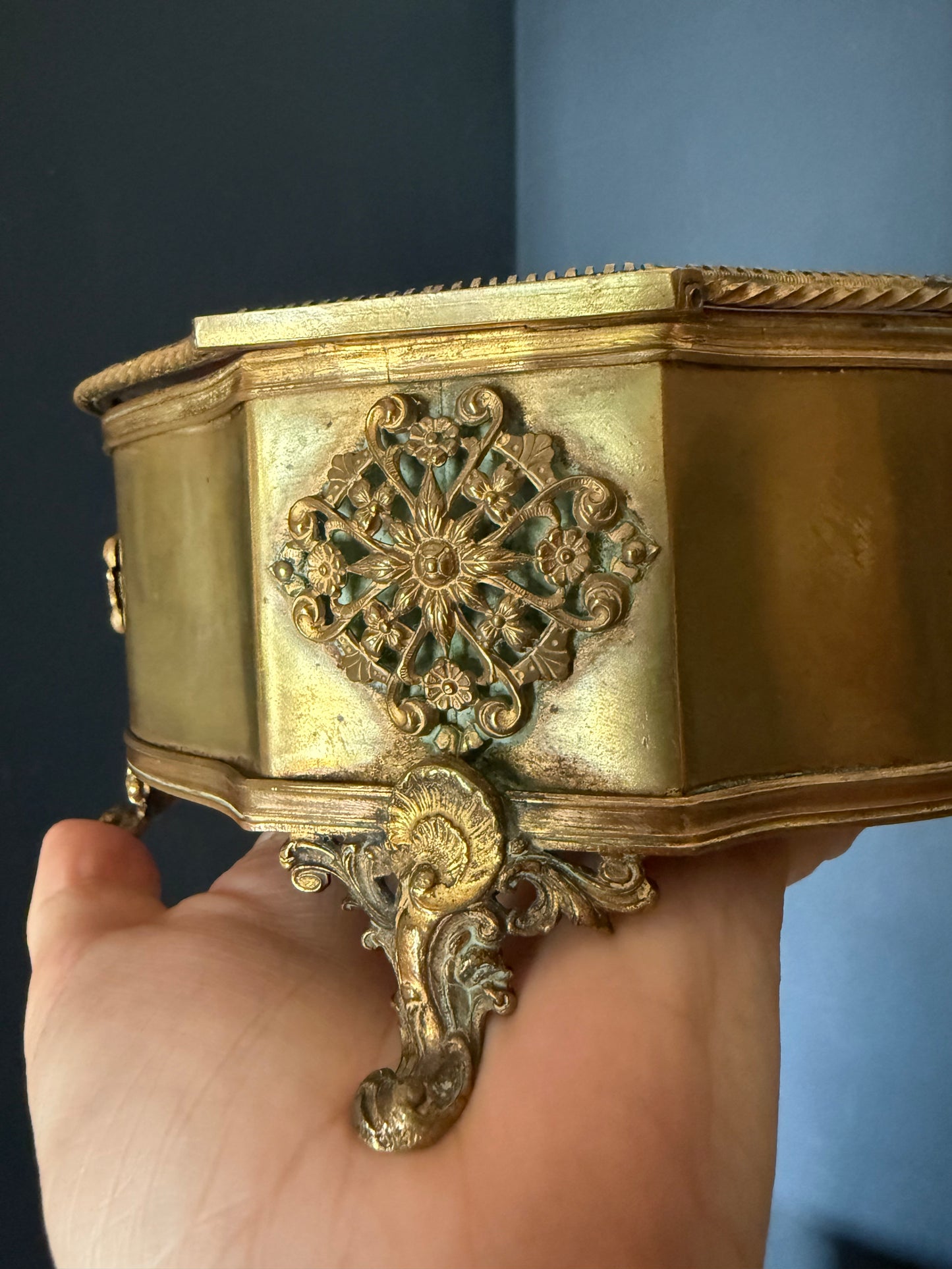 19th Century French Bronze Jewelry Casket (c.1880)