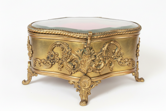 19th Century French Bronze Jewelry Casket (c.1880)